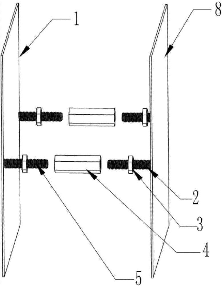 Interval-adjustable baffle for installation of lithium battery pack