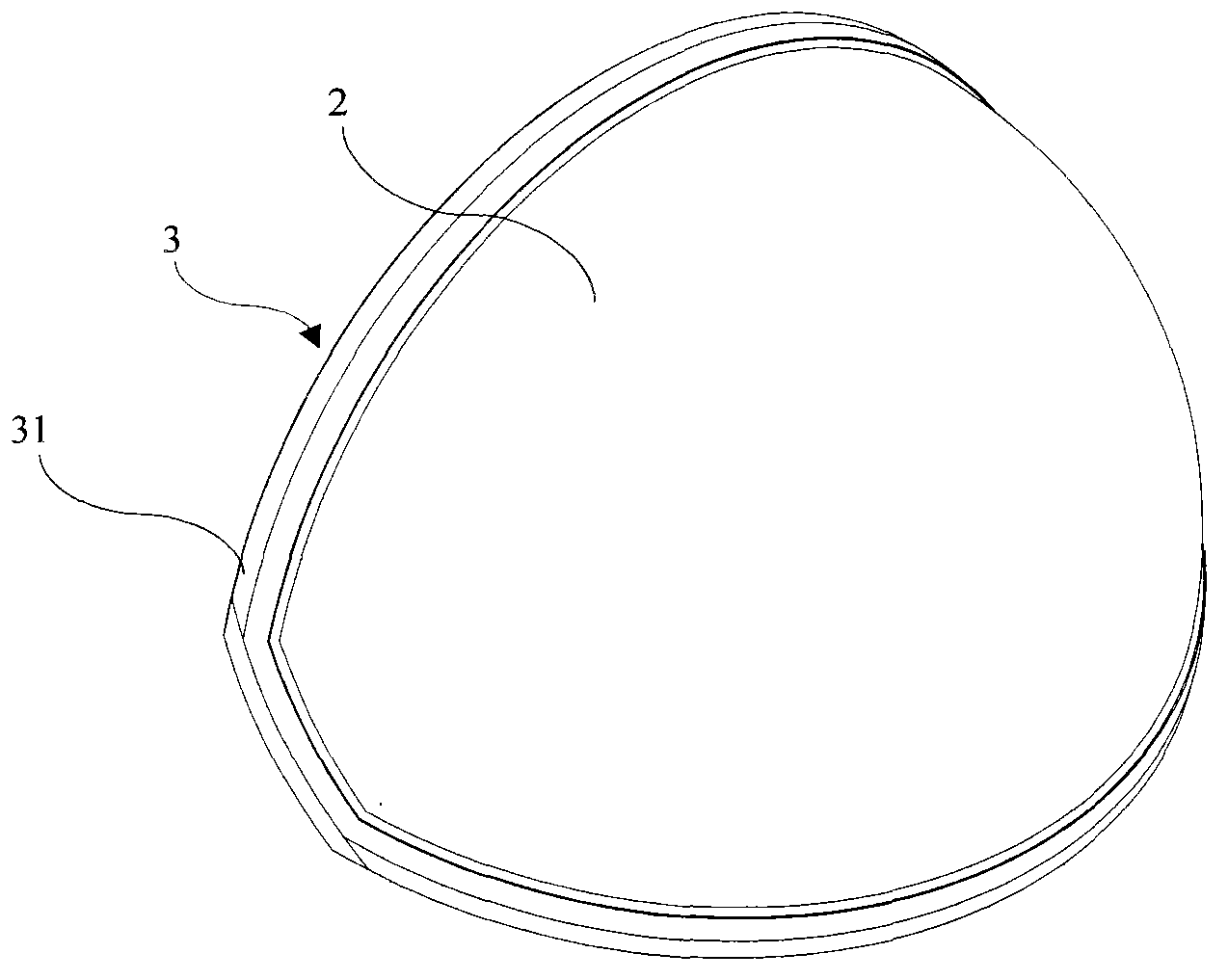 Space suit side window fastening structure and method