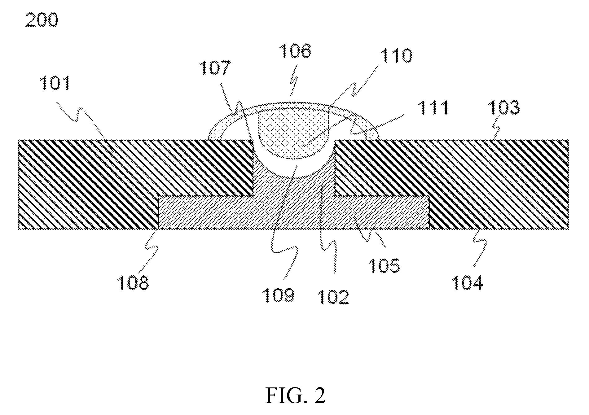 Micro electronic component structure