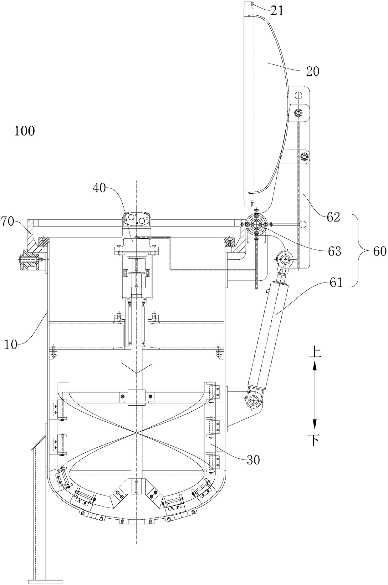 Pressure stirring kettle