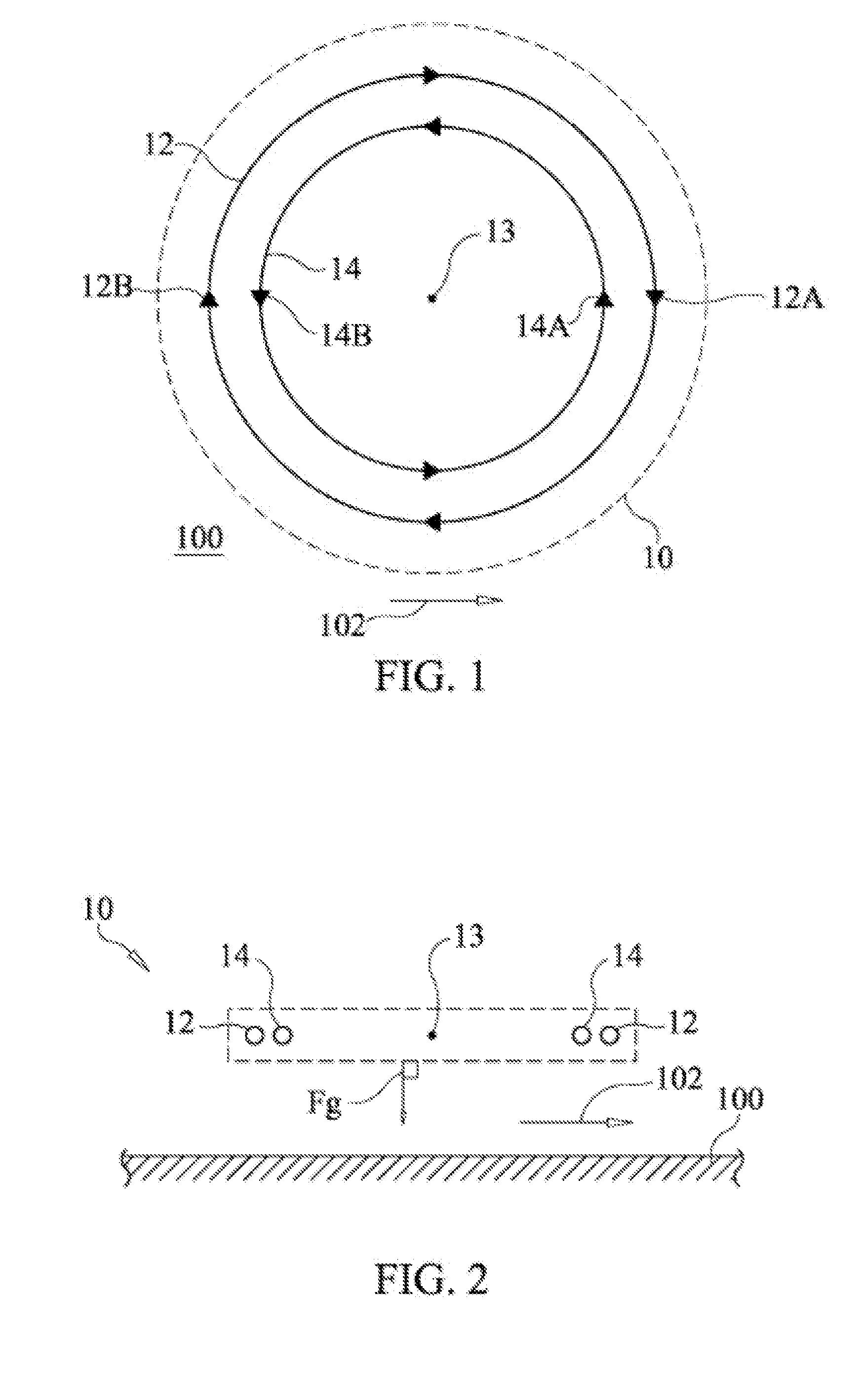 Centrifugal force amplification method and system for generating vehicle lift