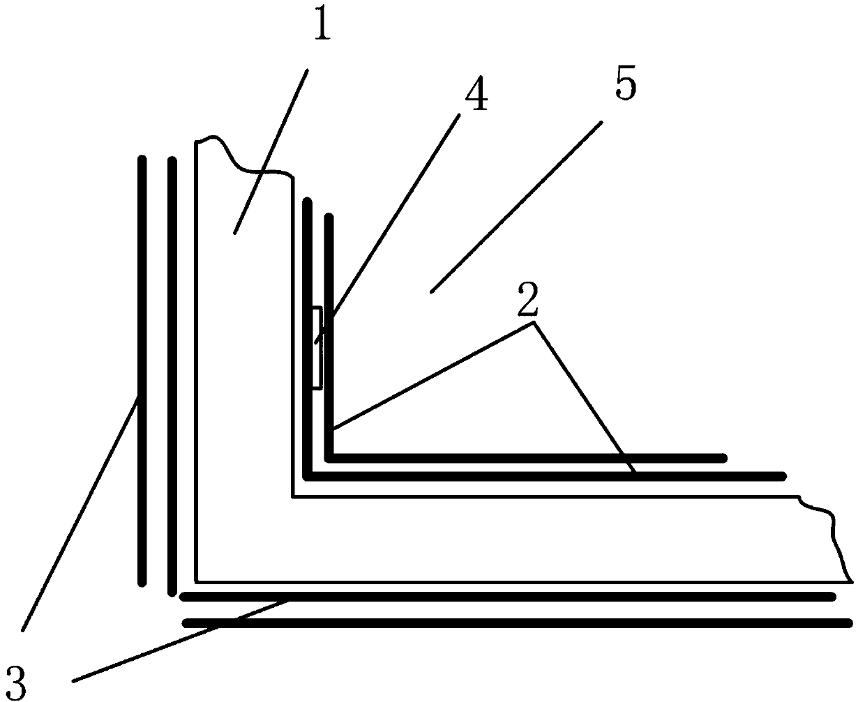 A temperature-measuring layer molding process for a thermal insulation container