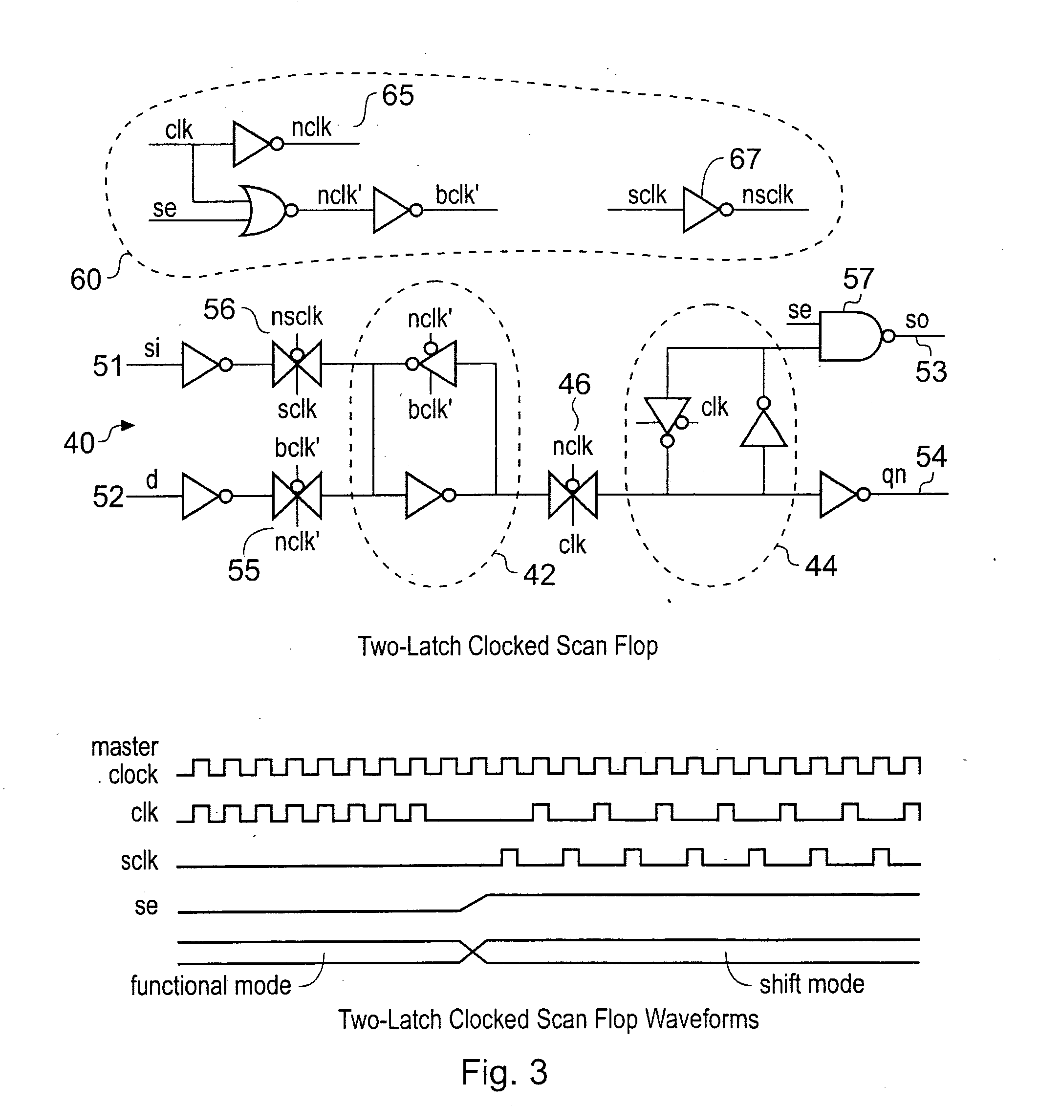 Circuit and method operable in functional and diagnostic modes