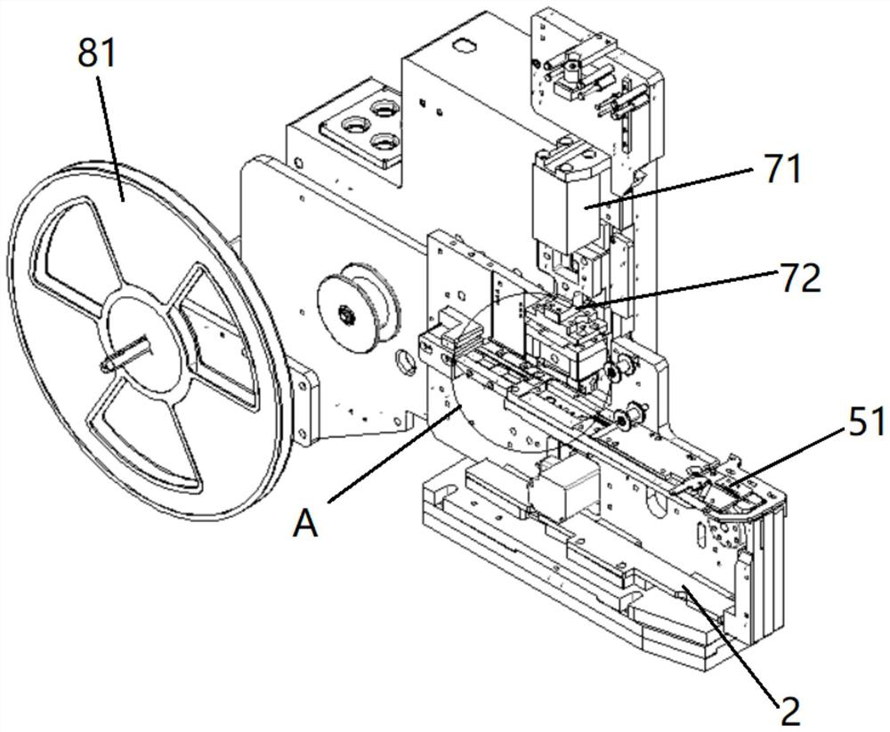 A dfn micro device taping packaging system