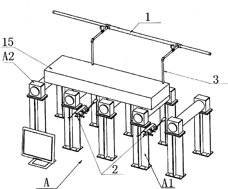 A strip position detection device for water cooling section