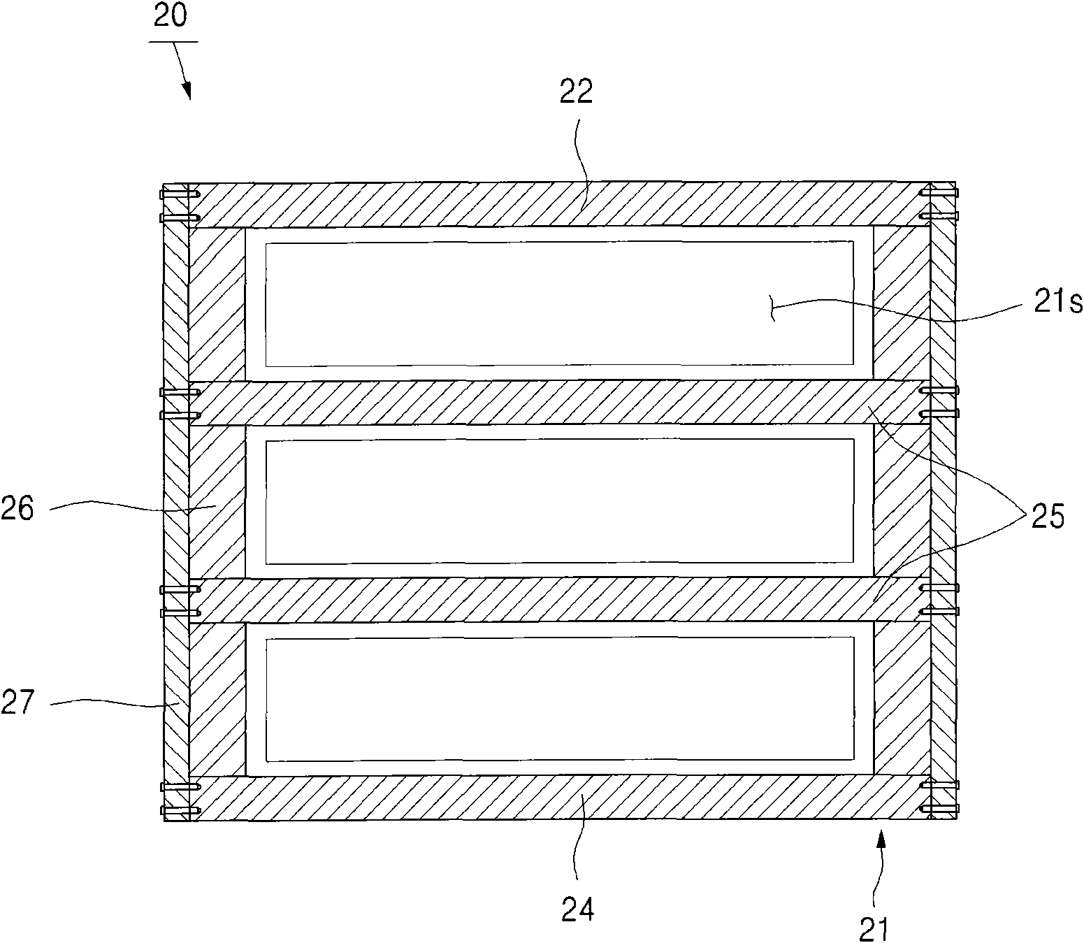 Charging chamber for chemical vapor phase deposition device