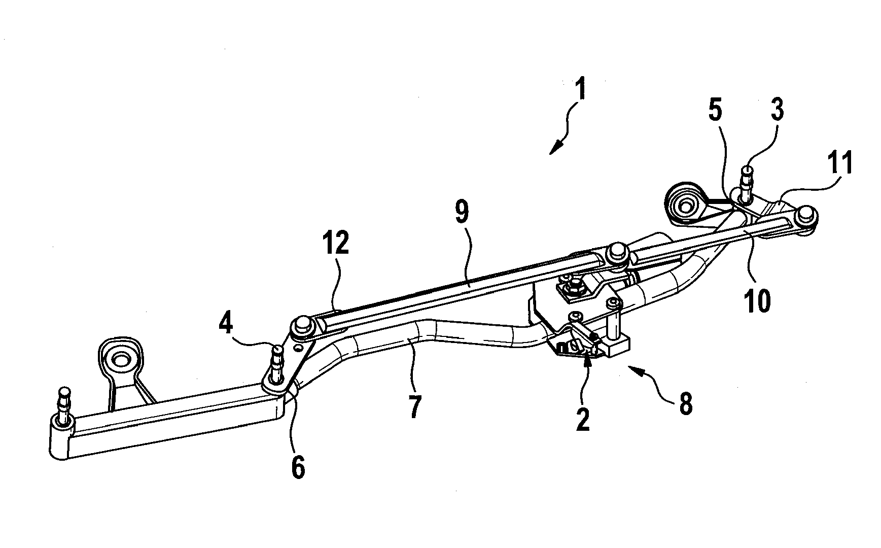 Windshield wiping device