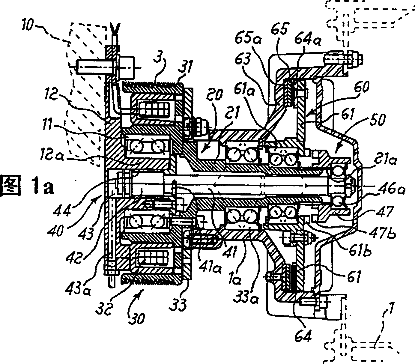 Motion-transfering device of motor-vehicle fan co-axially operated with connection system