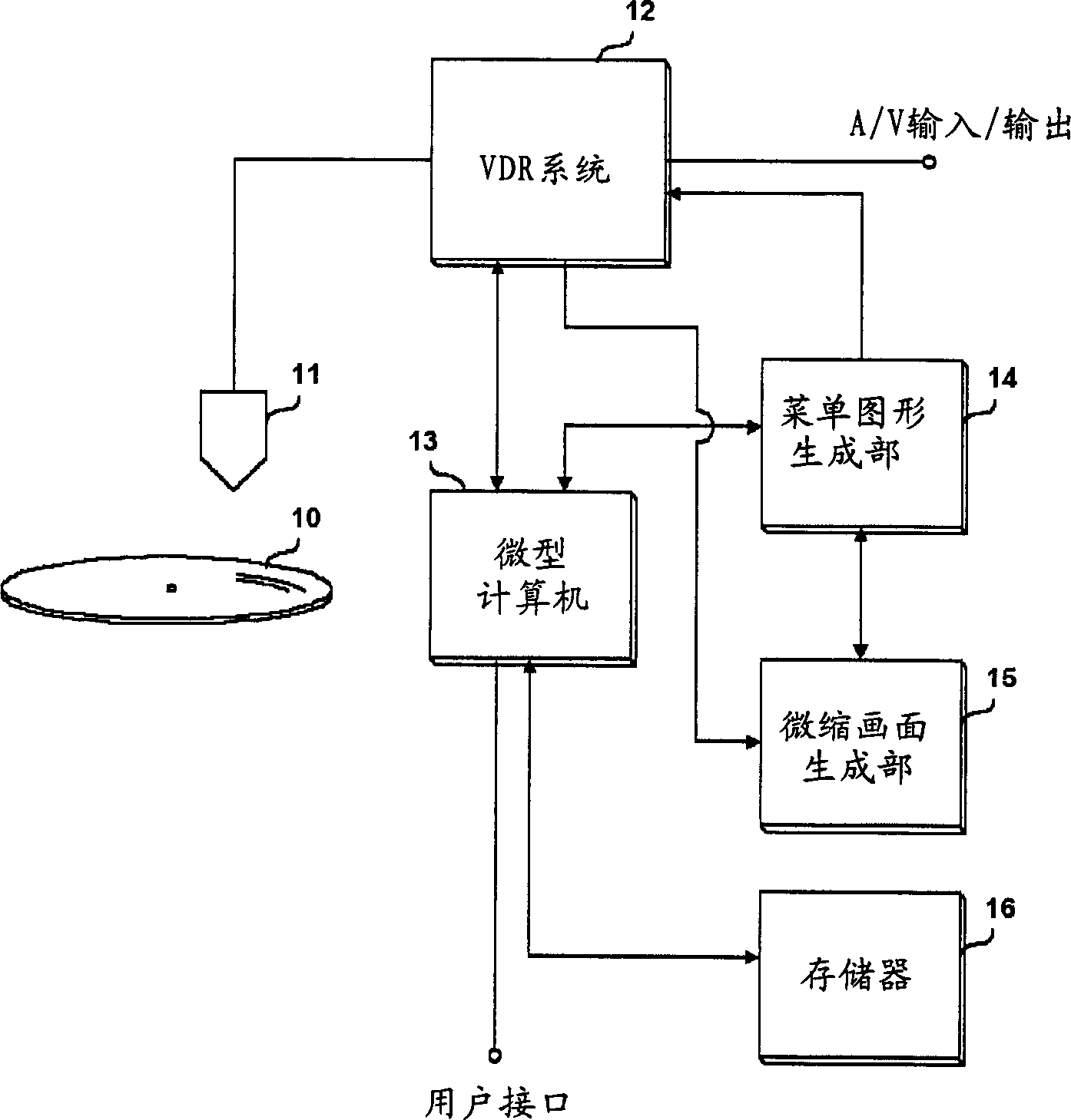 Method for previewing micro image inside optical disk device