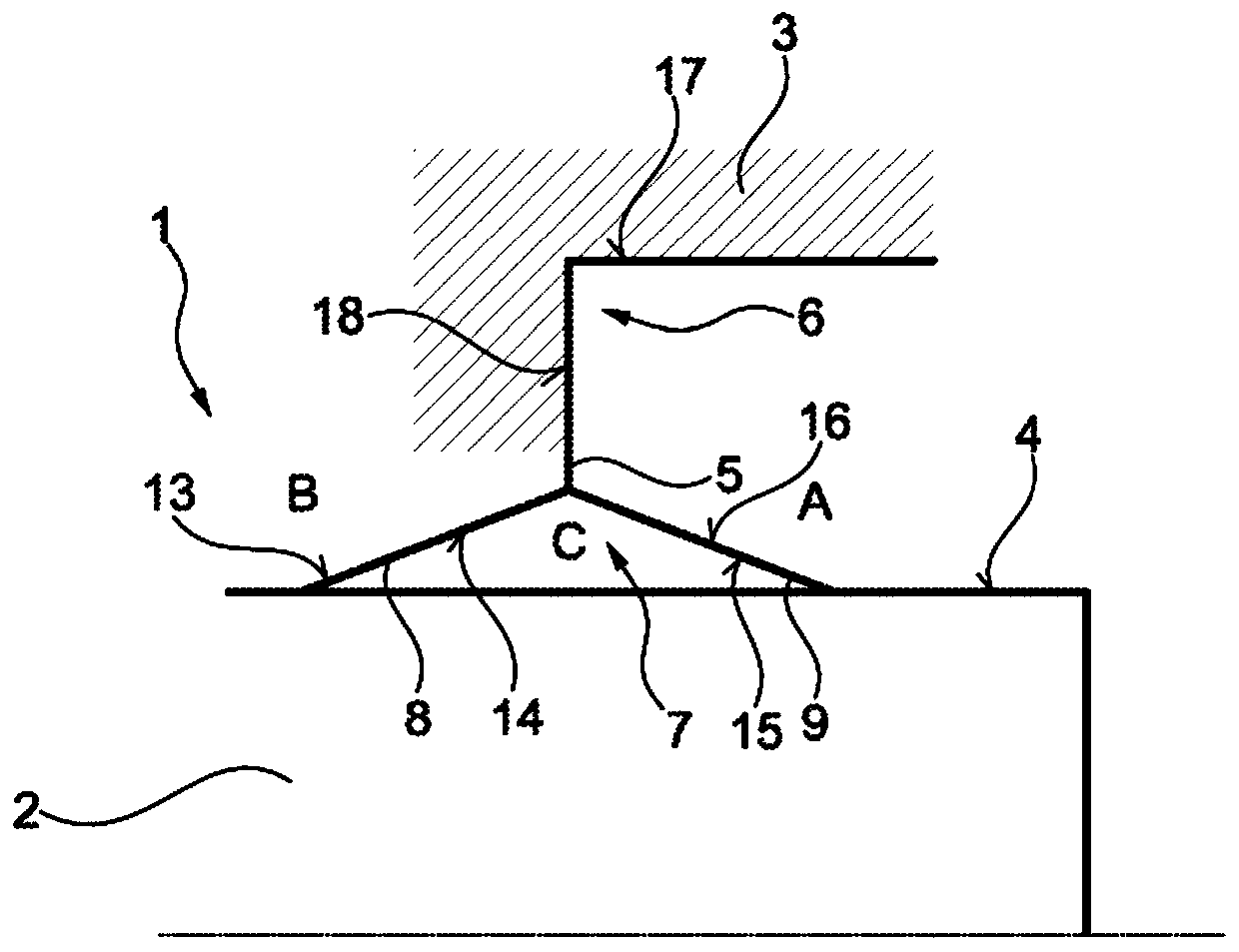 Hydrostatic actuator with a split dynamic seal portion