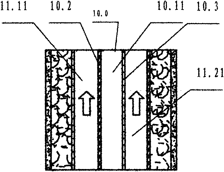 Device for separating electro-adsorption water-based solution ions