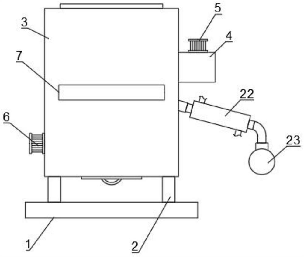 Flour impurity and stone removing device and use method thereof