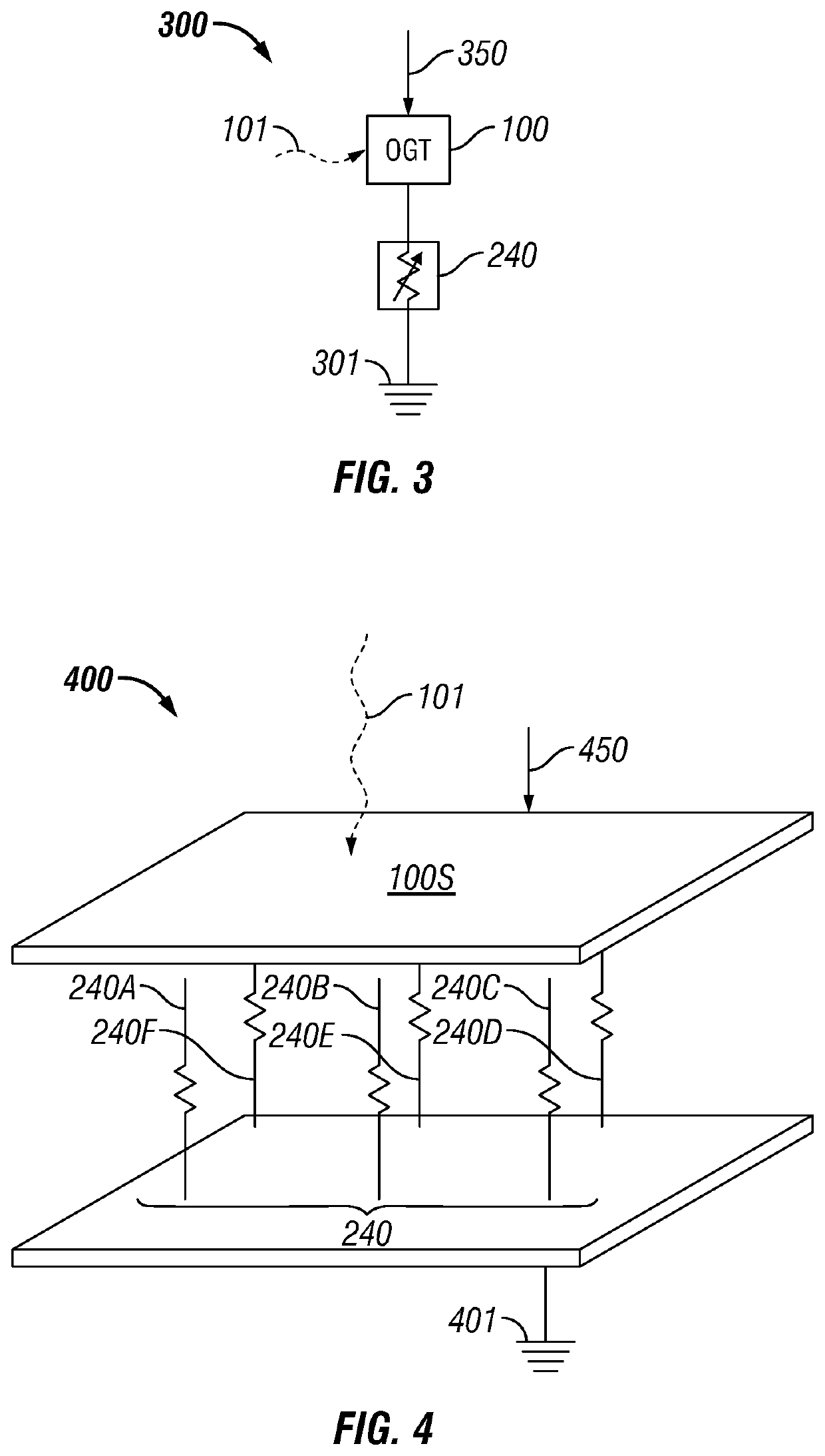 Optically gated transistor selector for variable resistive memory device