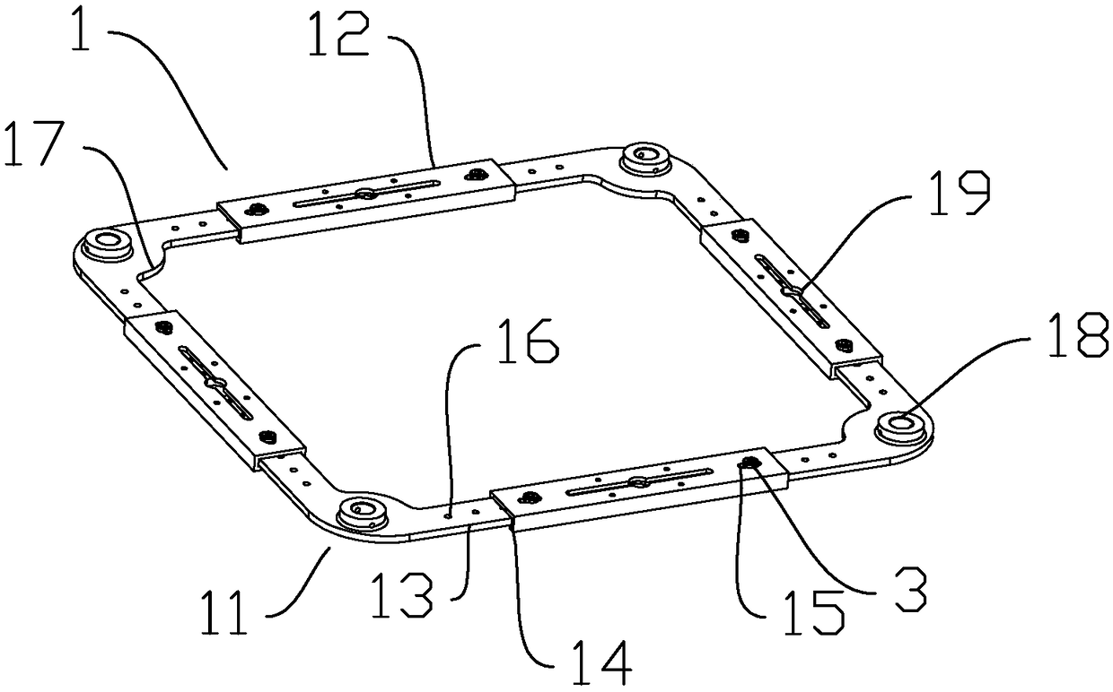 Cloth pressing frame