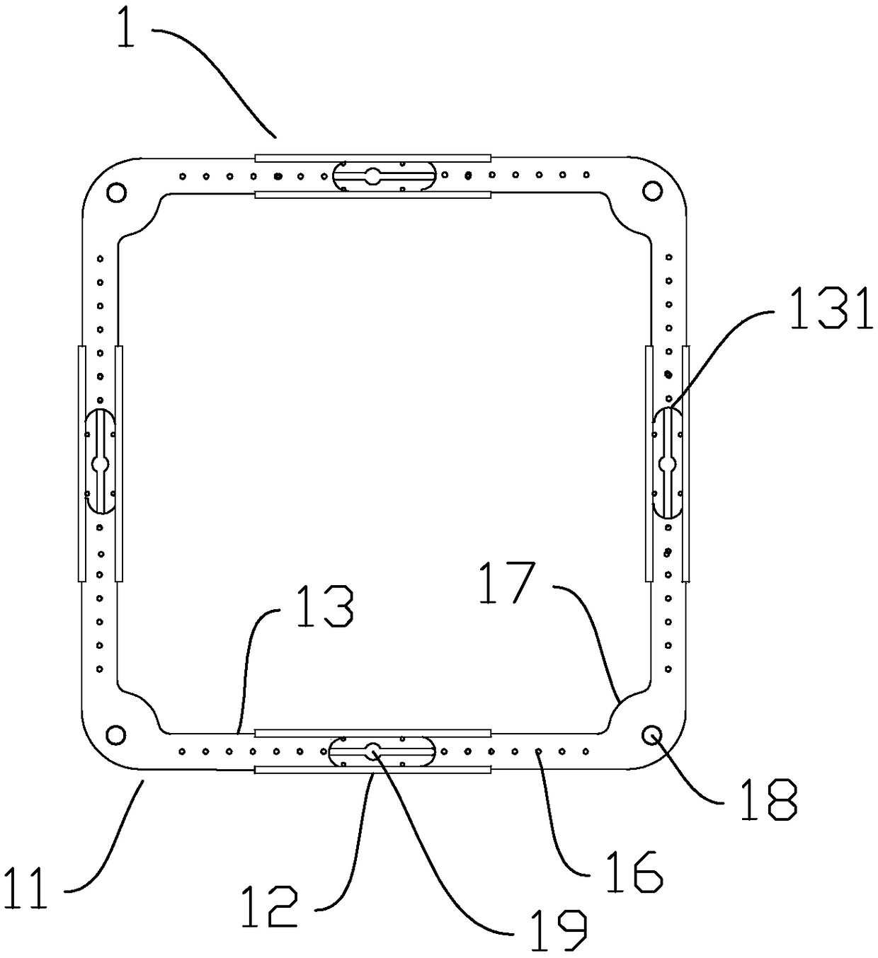 Cloth pressing frame