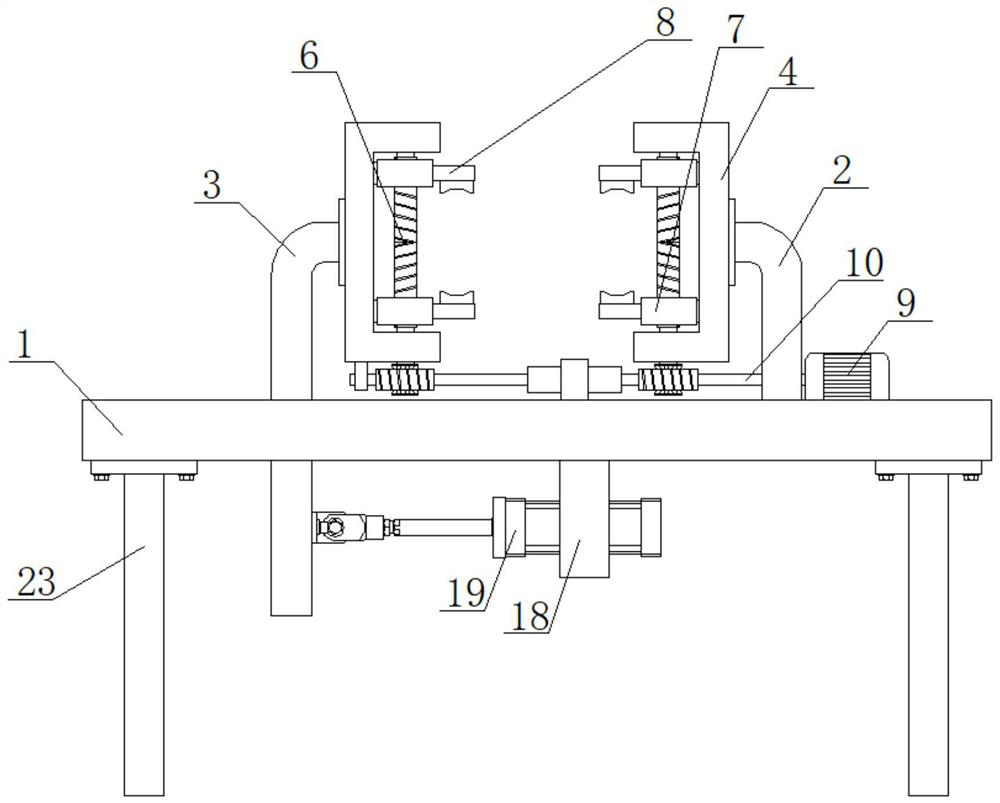 Alignment device for net rack rod part welding equipment