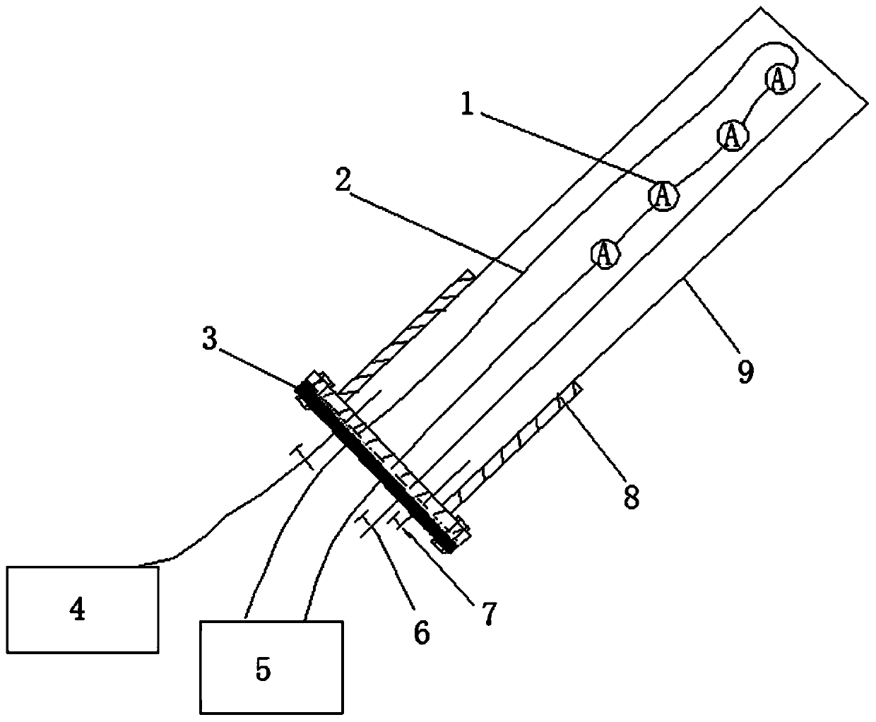 High-precision, intrinsically safe coal seam roof water-conducting fracture zone height real-time monitoring method