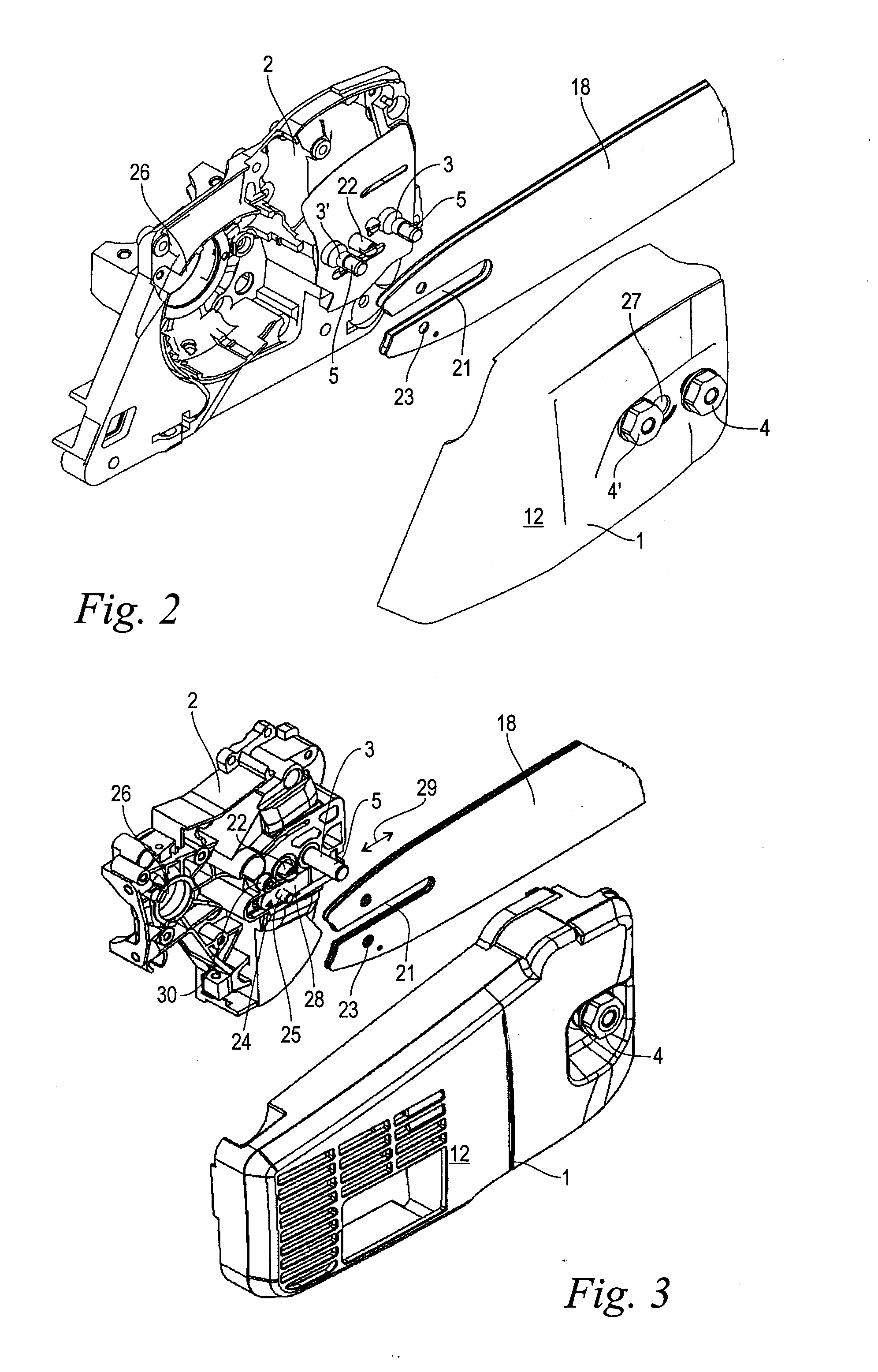 Sprocket Cover Arrangement for a Hand-Held Chain Saw