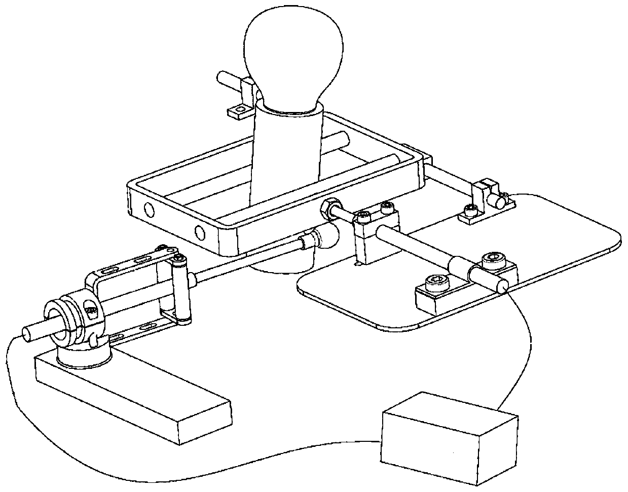 Automatic control shifting device based on synchronous belt and guide rail slider