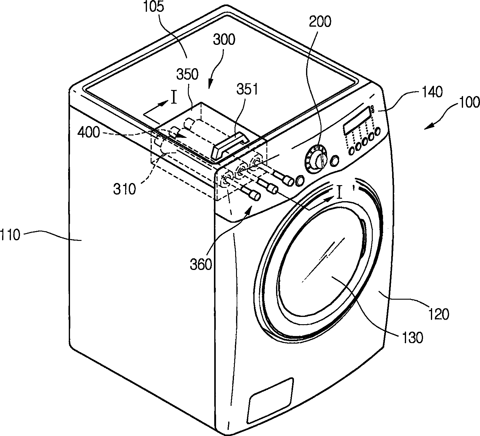 Detergent dispensing apparatus of washing machine