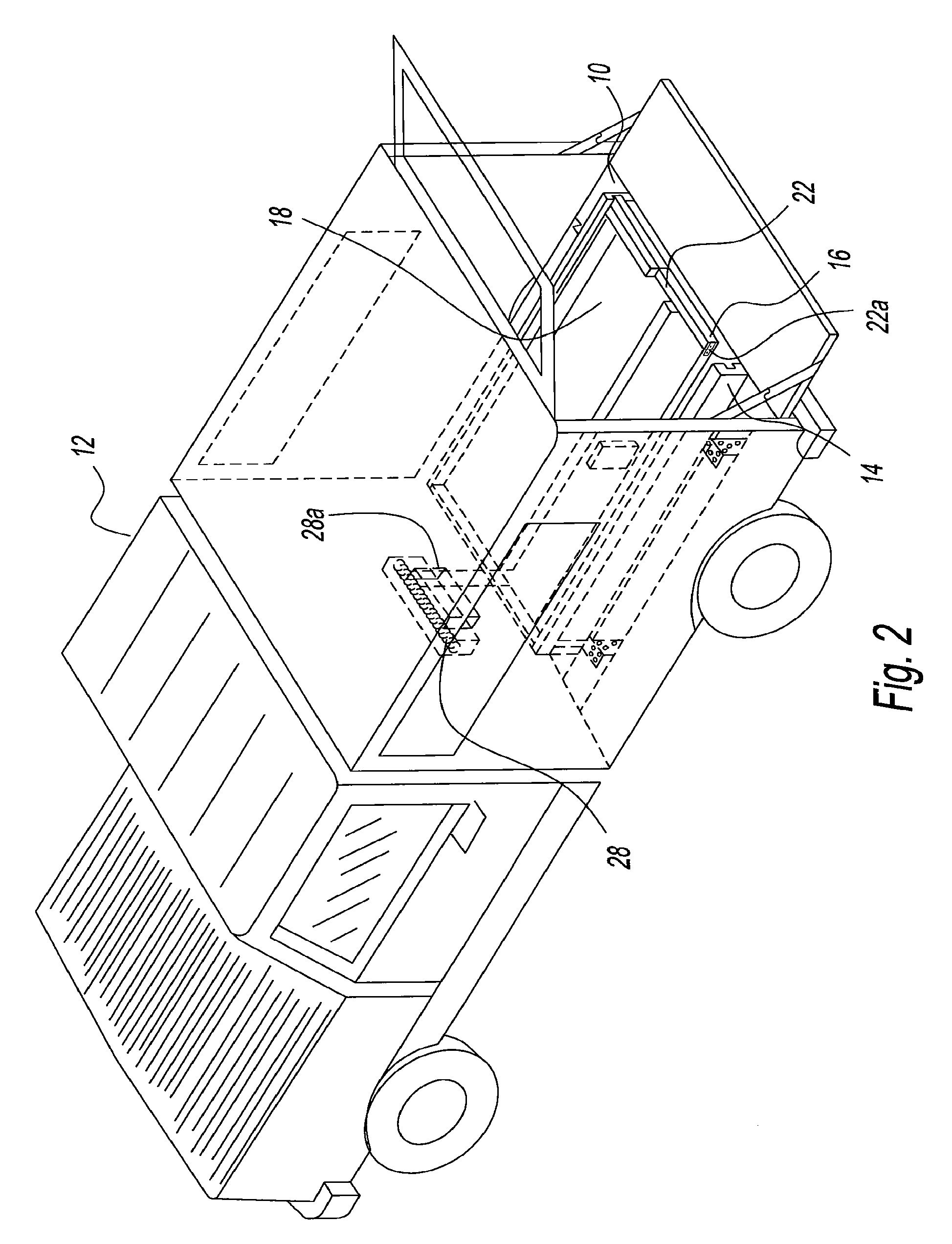 Flatbed extender system for a vehicle