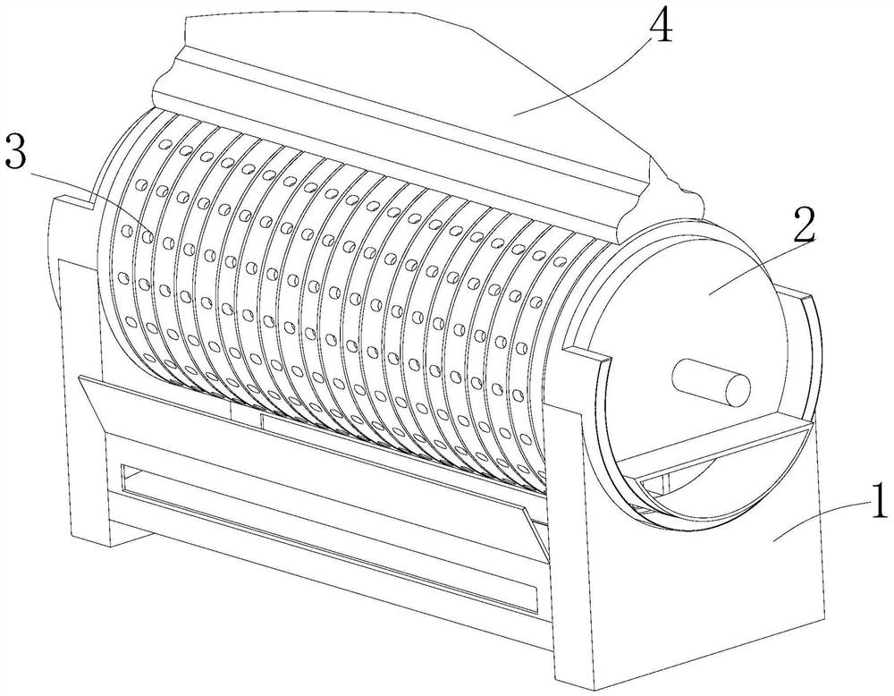 Double-waterway plastic particle extrusion device
