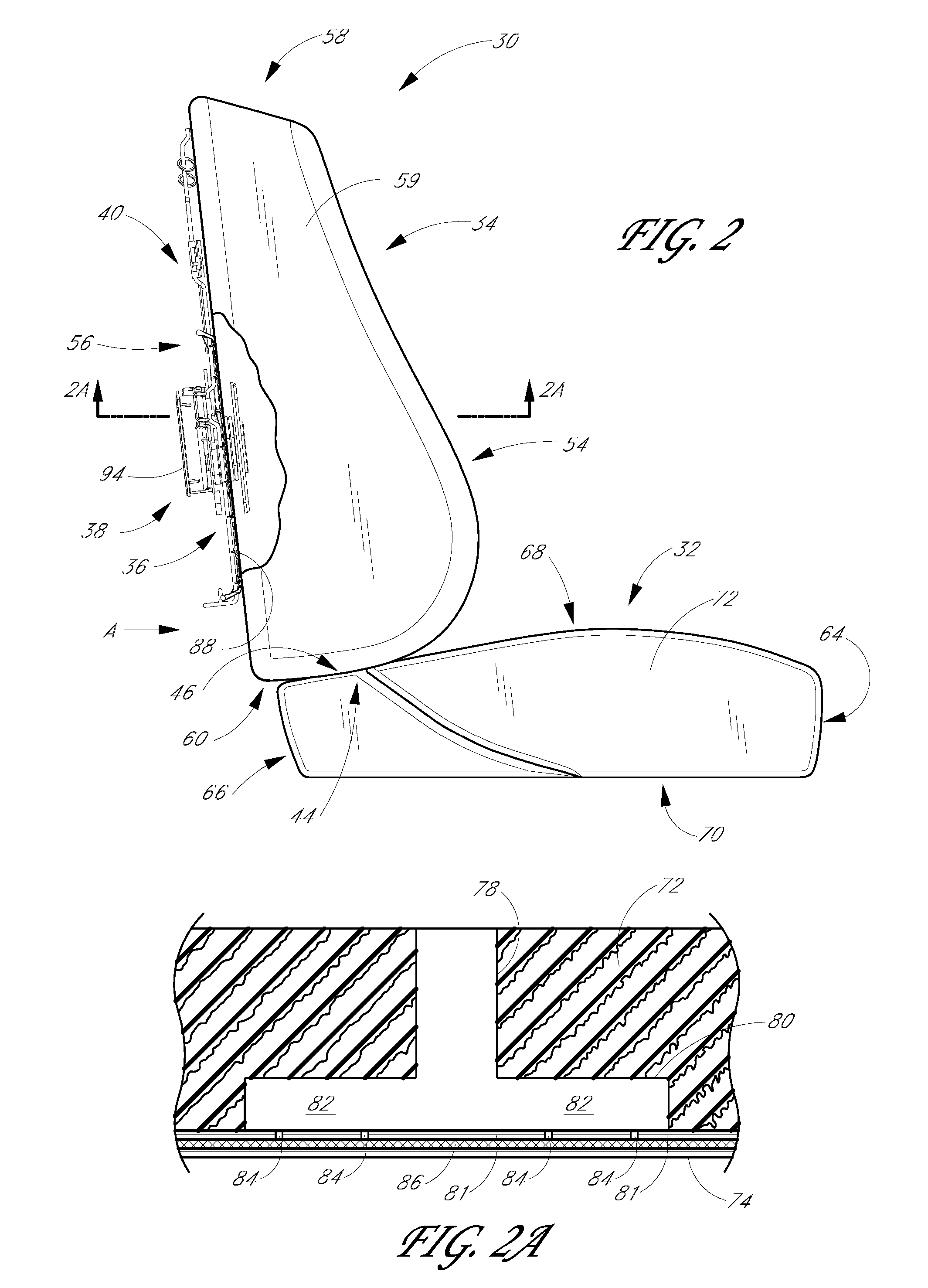 Apparatus for providing fluid through a vehicle seat