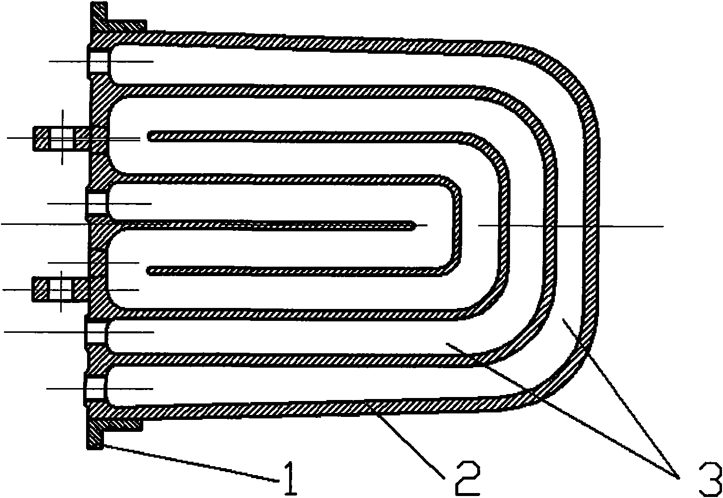 Copper cooling plate and manufacturing process thereof