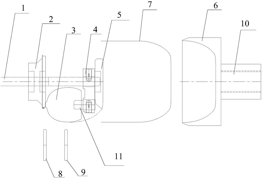 Spin-forming mould for kettle body of sliver kettle