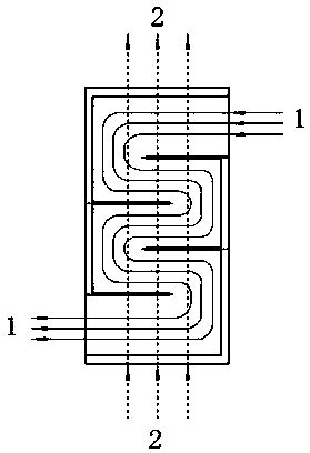 Plate-type heat exchanger core body applied to nuclear power system