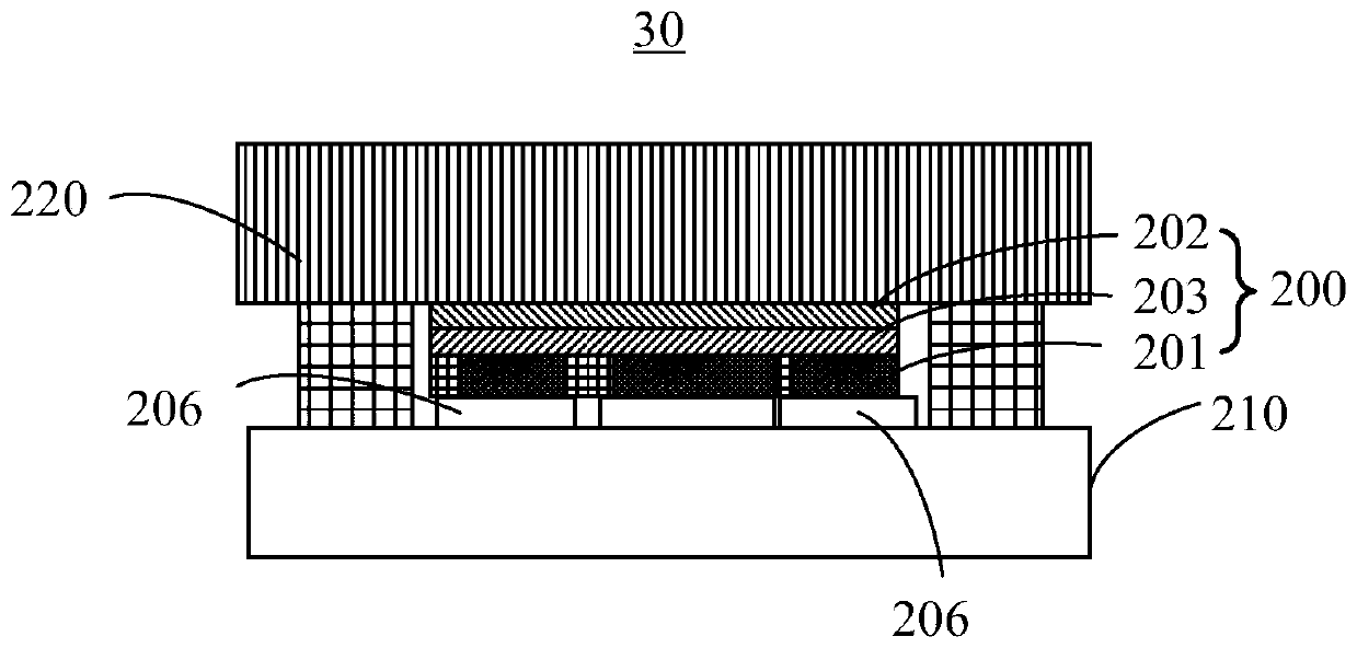 Organic light emitting diode touch panel and method of forming same