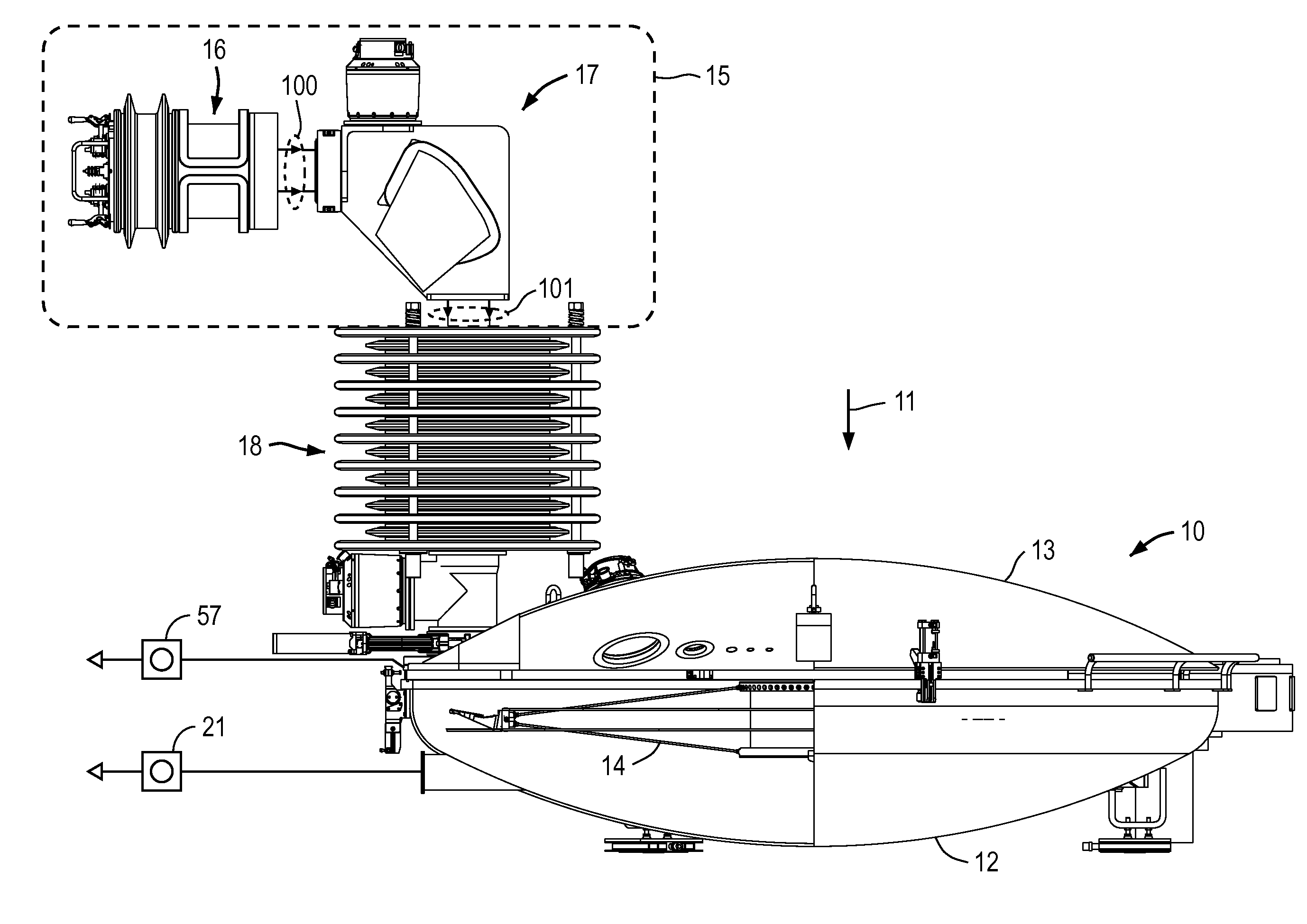 Ion source assembly for ion implantation apparatus and a method of generating ions therein