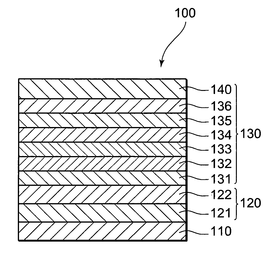 Organic el element having cathode buffer layer