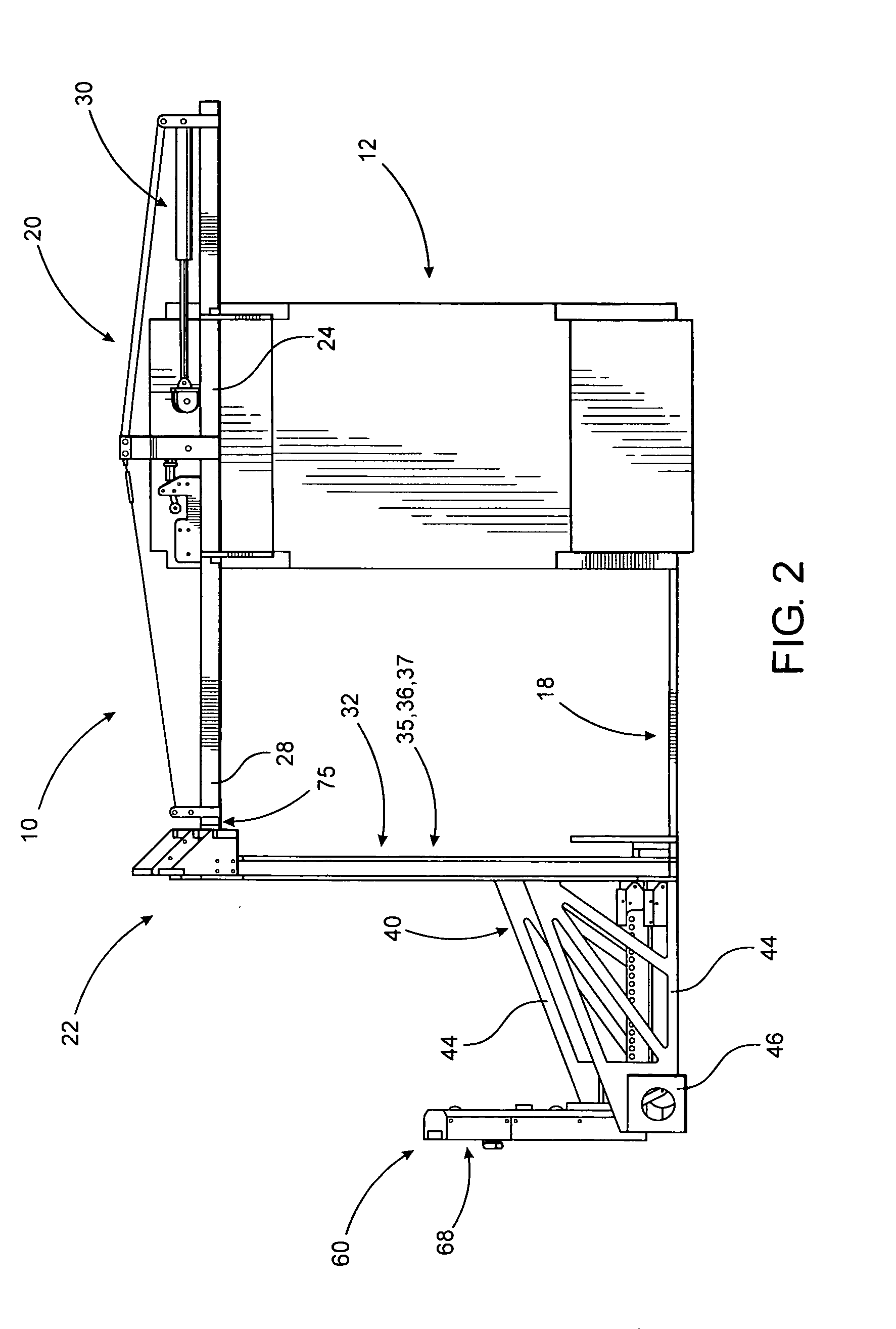 Cargo transfer assembly associated with a passenger boarding bridge