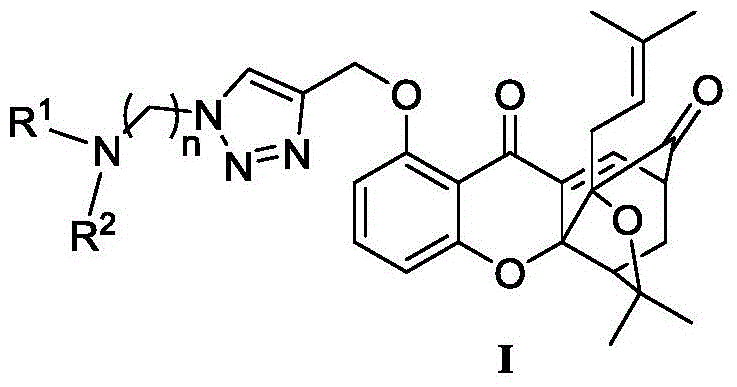 A class of garcinia triazole derivatives, preparation method and medicinal use thereof