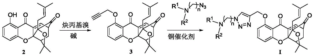A class of garcinia triazole derivatives, preparation method and medicinal use thereof