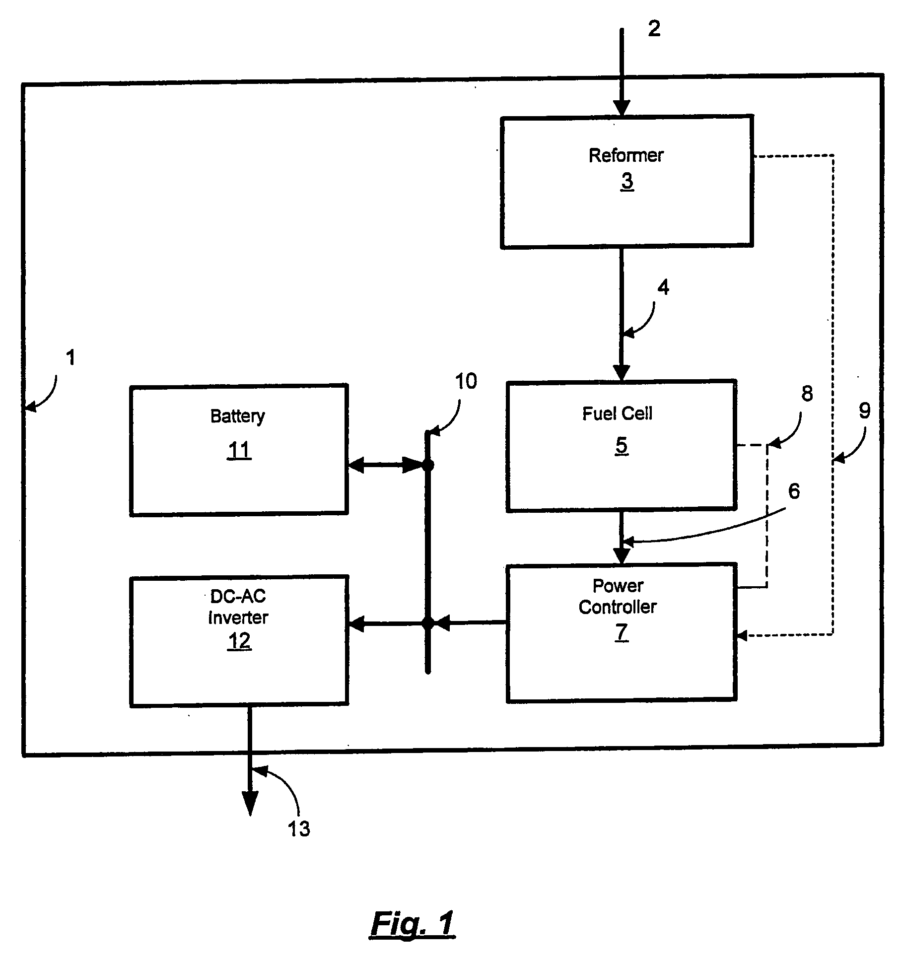 Power controller for fuel cell