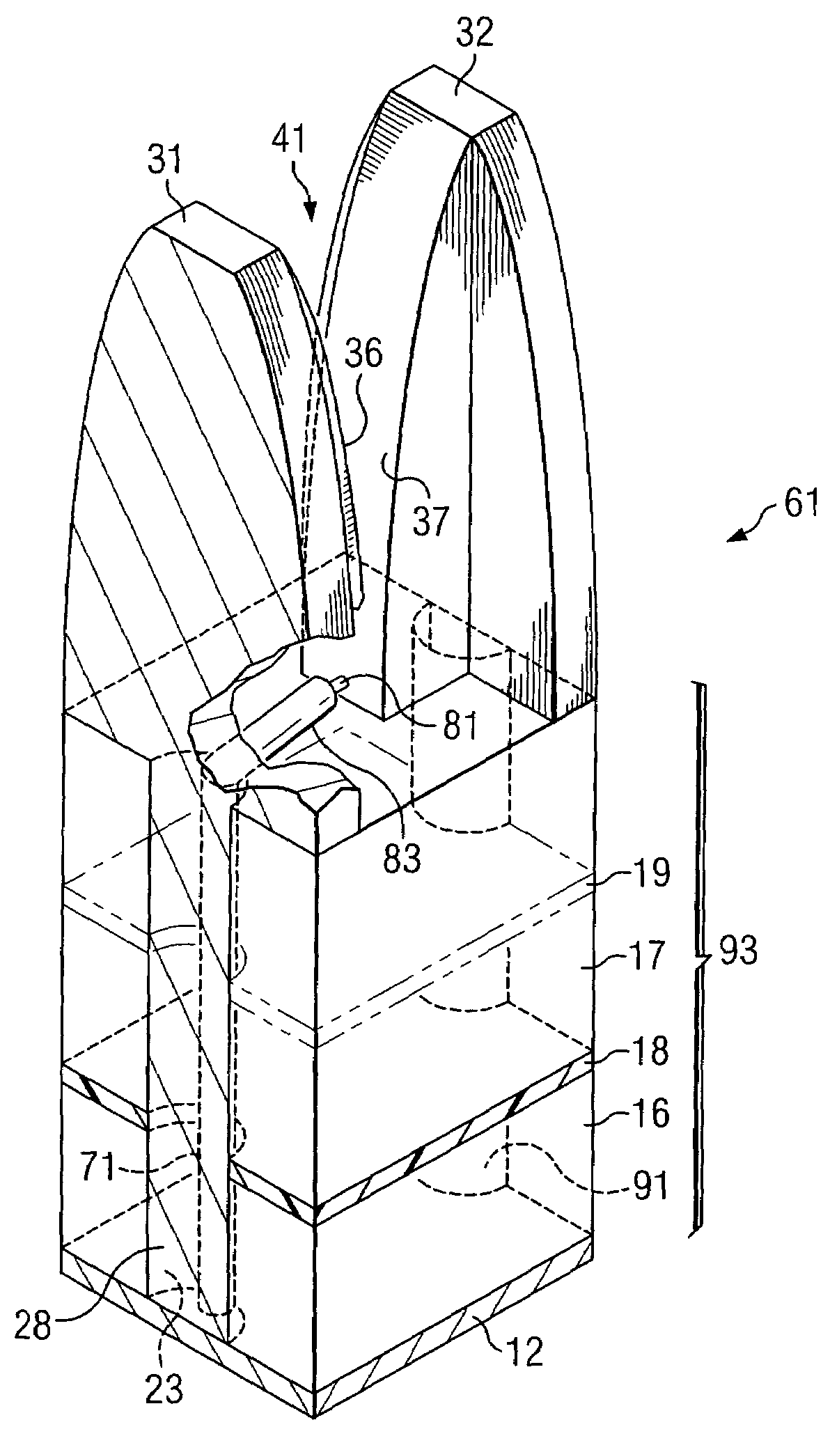 Method and apparatus for obtaining wideband performance in a tapered slot antenna
