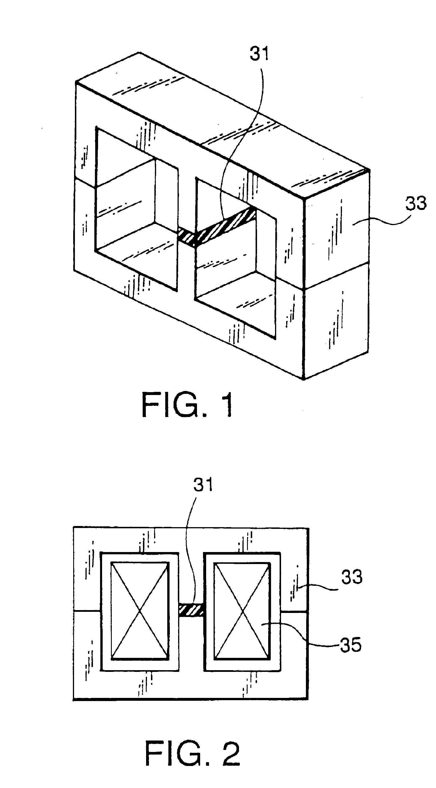 Magnetic core including magnet for magnetic bias and inductor component using the same