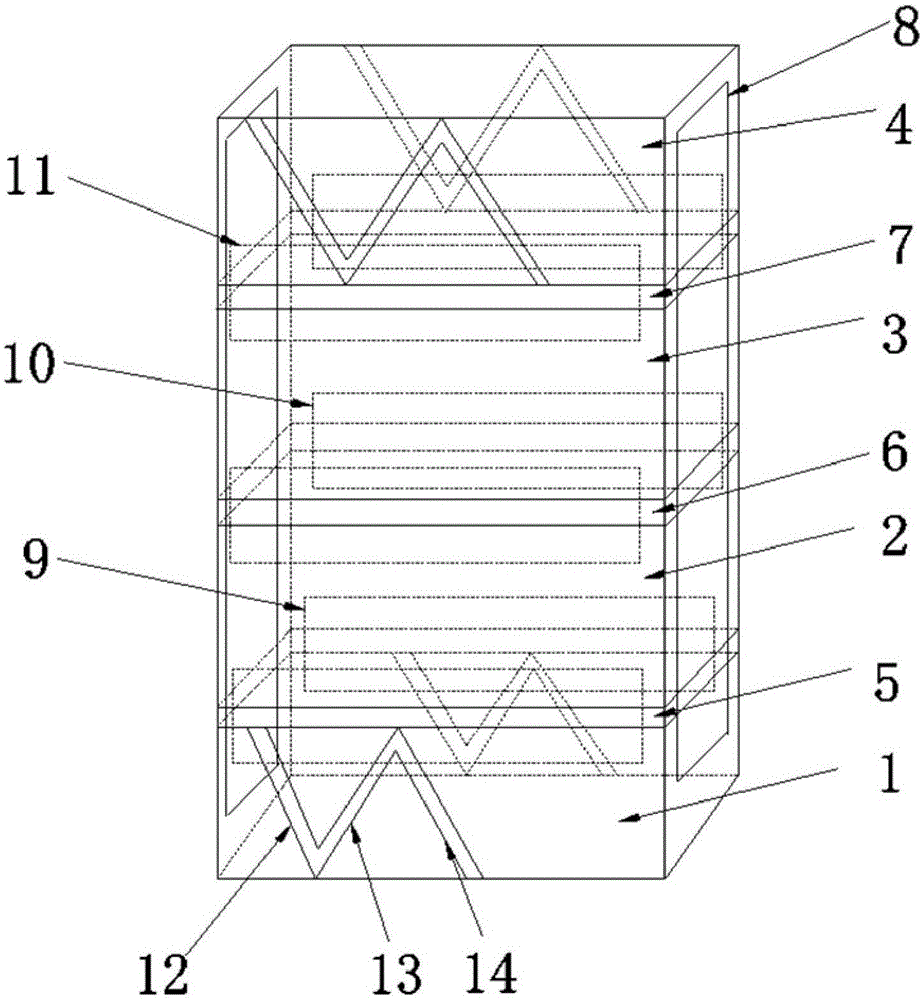 High-strength building wall body structure