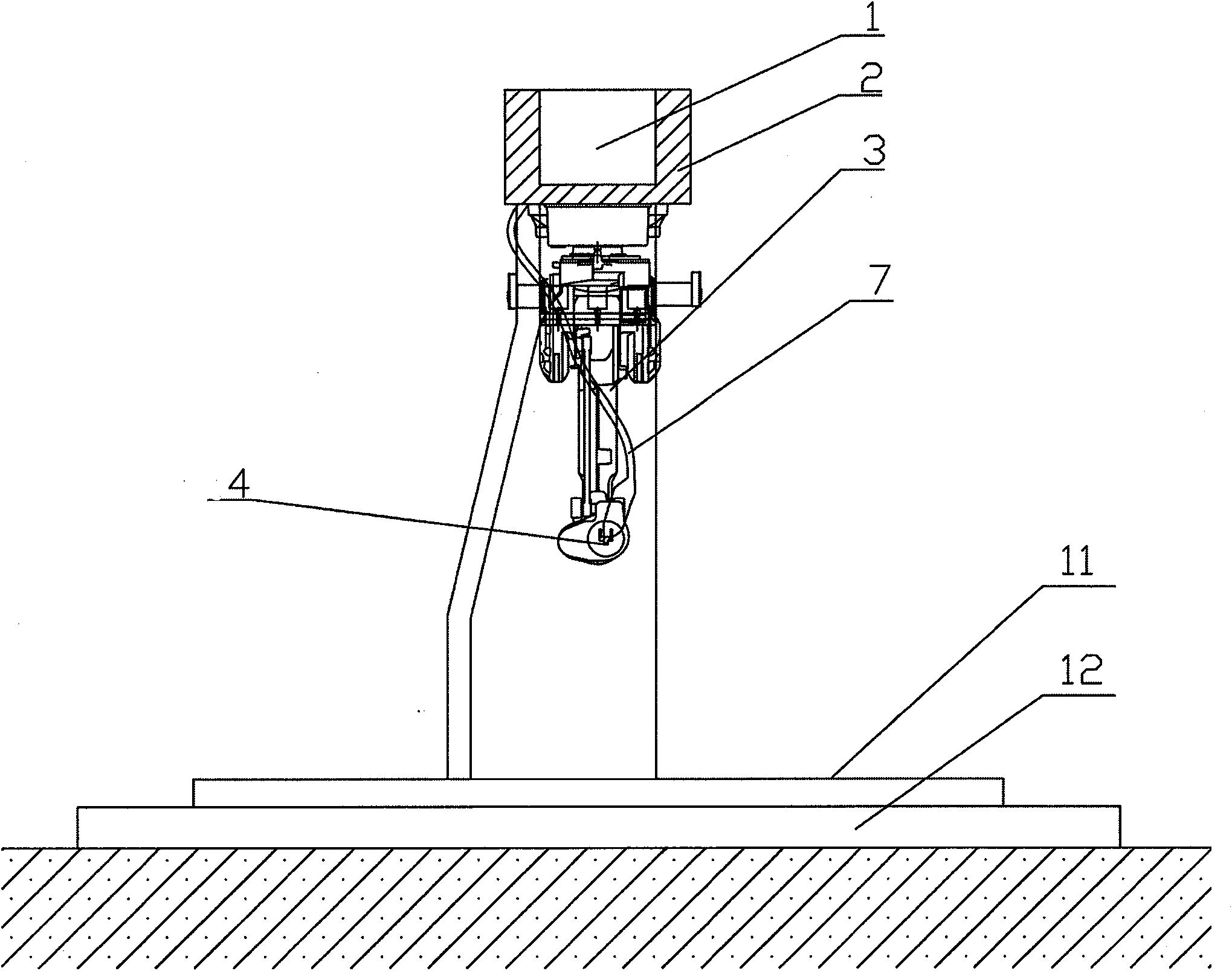 Mould surface induction quenching machine tool