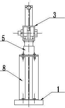 A test device for simulated working conditions of outrigger hydraulic cylinders