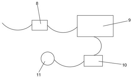 Cement stabilized macadam continuous mixing construction water content control device and method