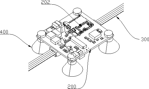 Measuring device for structure transfer characteristics of unmanned aerial vehicle and unmanned aerial vehicle