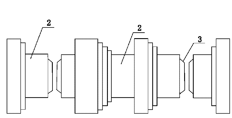 Process for manufacturing large-scale long shaft by segments