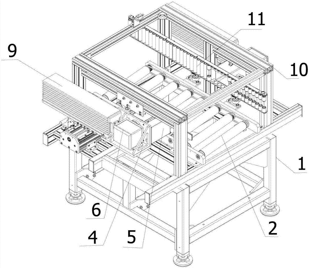 Continuous laser carton opening device