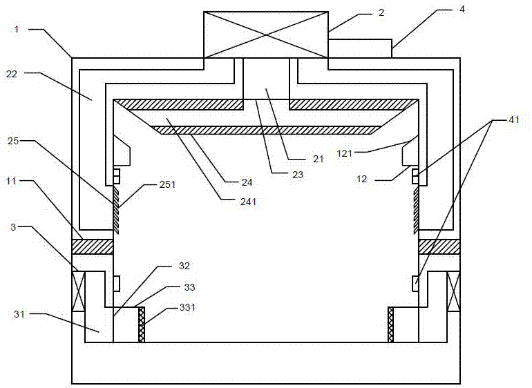 Adjustable elevator ventilation structure