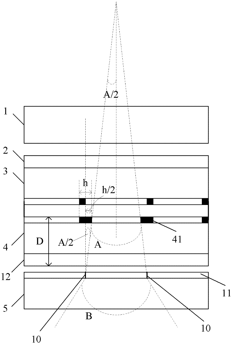 Passive polarizing type three-dimensional (3D) display device