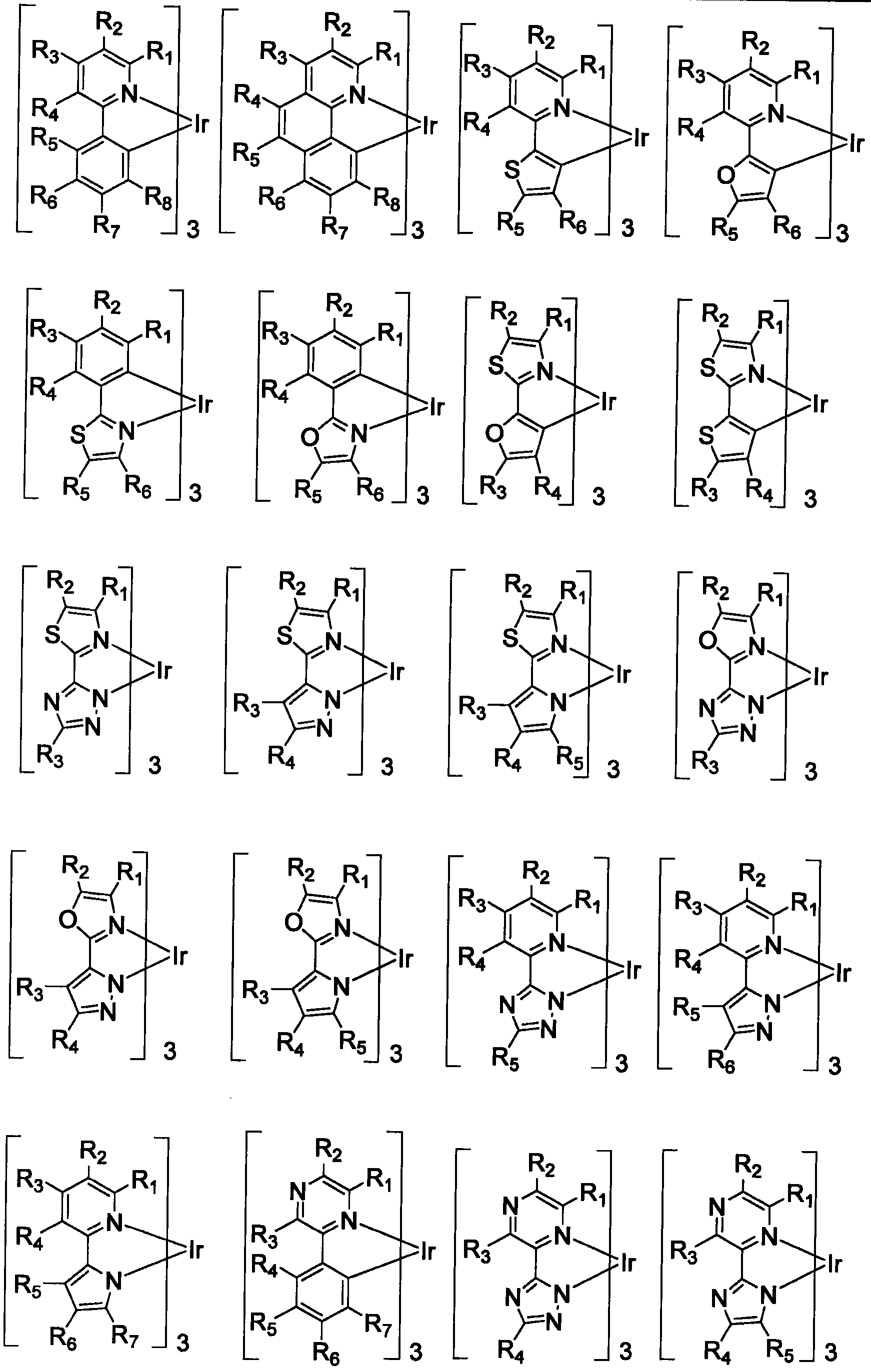 Functionalized triplet emitters for electro-luminescent devices