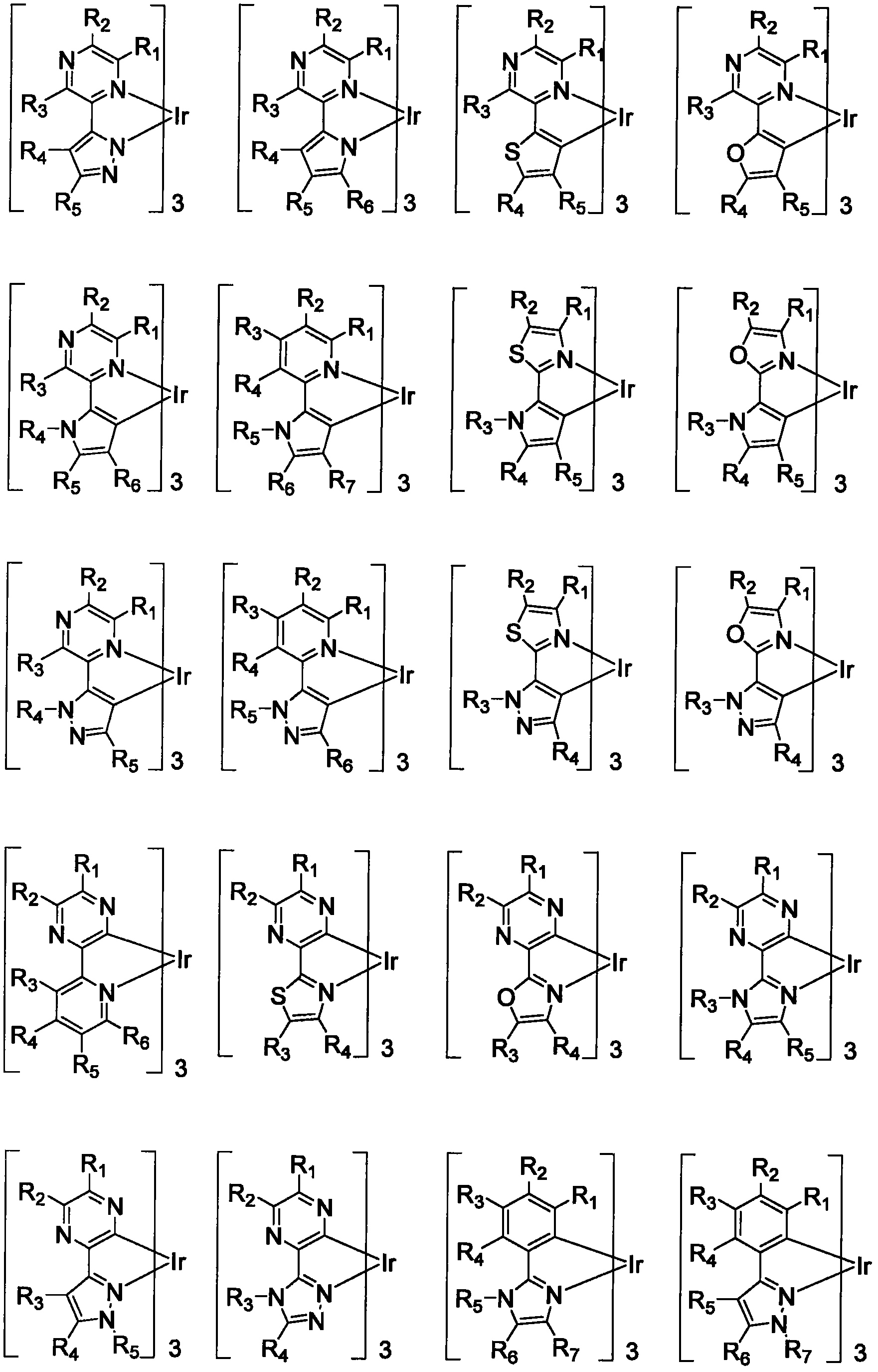 Functionalized triplet emitters for electro-luminescent devices